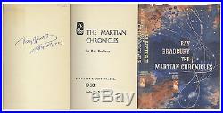 Ray Bradbury Signed Martian Chronicles 1950 1st First Edition Book w Dustjacket