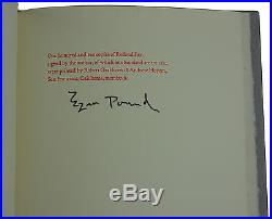 Redondillas EZRA POUND Signed Limited First Edition 1967