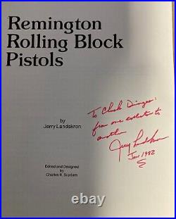 Remington Rolling Block Pistols Jerry Landskron Signed First Edition Gorgeous