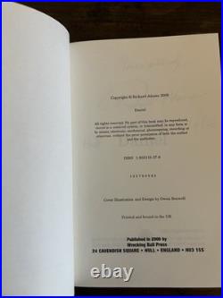 Richard Adams Daniel Signed 1st Edition Author Of Watership Down