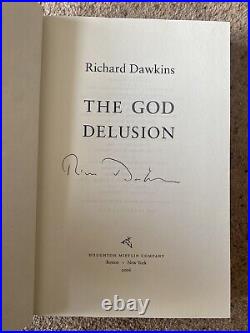 Richard Dawkins Signed The God Delusion 1st/1st US 2006 Rare