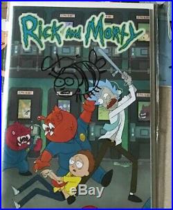 Rick And Morty Issue 1 First Print Edition Signed/Remarked by Artist no COA