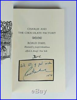 Roald Dahl Charlie and the Chocolate Factory First Edition Signed