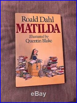 Roald Dahl Matilda First UK Edition 1988 SIGNED 1st HBDJ