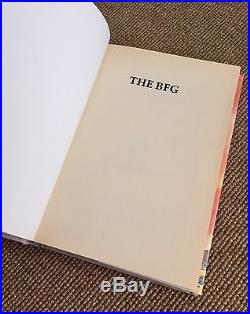 Roald Dahl The BFG 1st (First) UK Edition 1982 First Impression Unclipped