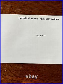 Robert HEINECKEN Food, Sex And TV. Signed First Edition