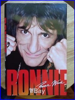 Ron Wood Signed Autobiography Ronnie First Edition The Rolling Stones
