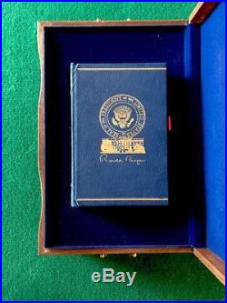 Ronald Reagan AN AMERICAN LIFE Signed Limited First Edition Book Oak Box Easton