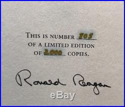 Ronald Reagan AN AMERICAN LIFE Signed Limited First Edition Book Oak Box Easton