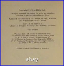 Roth, Philip. The Breast. Signed, First Edition