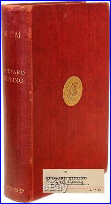 Rudyard Kipling Kim- FIRST EDITION FIRST ISSUE SIGNED & DATED BY KIPLING