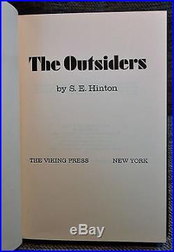 S. E. Hinton The Outsiders Inscribed/signed First Edition Viking 1967 Classic