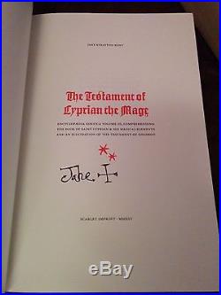 SCARLET IMPRINT Cyprian The Mage DLX Rare GRIMOIRE Occult SIGNED First Edition