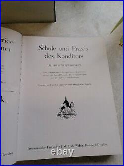 SCHULE PRAXIS DES KONDITORS Confectioners School Practice WEBER Recipes 1927