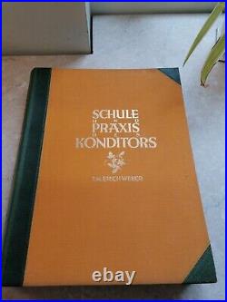 SCHULE PRAXIS DES KONDITORS Confectioners School Practice WEBER Recipes 1927