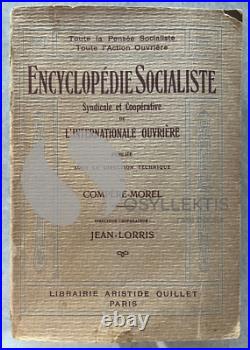 SIGNED, 1912, Encyclopedie Socialiste, First Edition, Compere-Morel, Rappoport