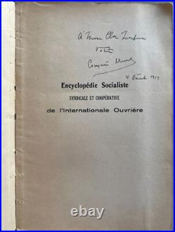 SIGNED, 1912, Encyclopedie Socialiste, First Edition, Compere-Morel, Rappoport SIGNED, 1912, Encyclopedie Socialiste, First Edition, Compere-Morel, Rappoport