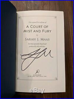 SIGNED 1st Edition/ 1st Printing Sarah J. Maas A COURT OF MIST AND FURY Hardback