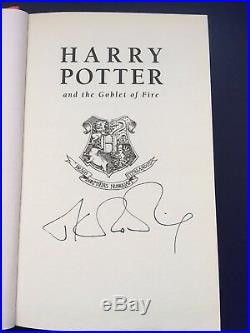 SIGNED 1st Edition Harry Potter and the Goblet of Fire hardback (2000)