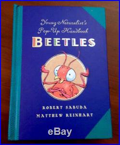 SIGNED 1st Edition Robert Sabuda BEETLES YOUNG NATURALIST POP-UP HANDBOOK NO. 1