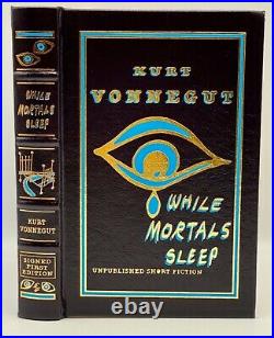 SIGNED 1st FIRST Easton Press WHILE MORTALS SLEEP Kurt Vonnegut Edition RARE LKN