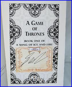 SIGNED A Game Of Thrones by George R. R. Martin 1996 FIRST EDITION 1st Print HC