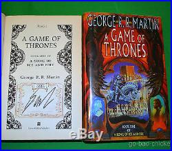 SIGNED A Game Of Thrones by George R. R. Martin 1996 U. K. 1st First Edition Book