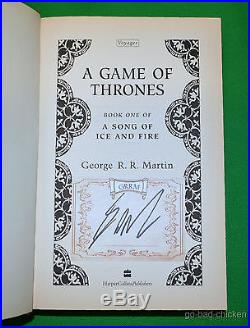 SIGNED A Game Of Thrones by George R. R. Martin U. K. 1st First Edition Book NICE