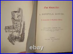 SIGNED AUGUSTUS JESSOPP (1878-1st) One Generation of a Norfolk House RARE