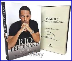 SIGNED BOOK #2SIDES by Rio Ferdinand My Autobiography First Edition Two Sides