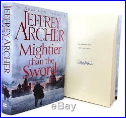 SIGNED BOOK Mightier than the Sword by Jeffrey Archer First Edition 1st Print