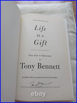 SIGNED BY TONY BENNETTLIFE IS A GIFT The Zen of Bennett HCDJ First Edition