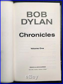 SIGNED Bob Dylan's Chronicles Volume One First Edition 2004 9780743230766