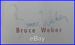 SIGNED Bruce Weber Twelvetrees Press 1983 Monograph Gravure FIRST Edition HC DJ