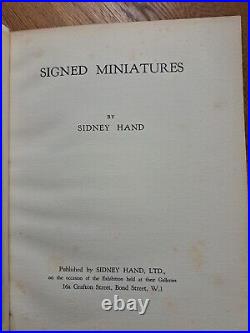 SIGNED! By Sidney Hand RARE! Signed miniatures 1924 First Edition No. 1 Vellum