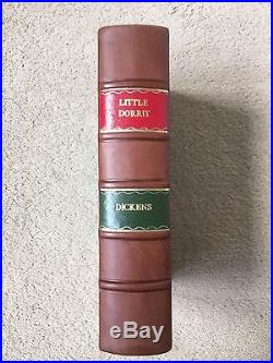 SIGNED CHARLES DICKENS LITTLE DORRIT First Edition Leather Bound Hardback 1857