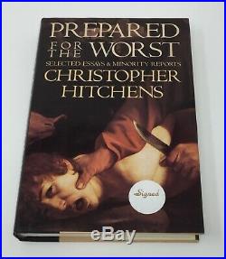 SIGNED Christopher Hitchens Prepared For The Worst First Edition First Printing
