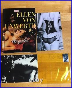 SIGNED Ellen Von Unwerth COUPLES First Edition With 2 Photo Print Invitations