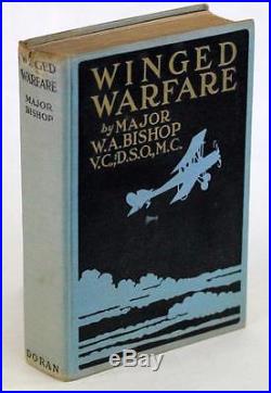 Signed First Edition 1918 Winged Warfare William Bishop VC Ww I Flying Ace Hc