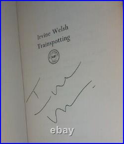 SIGNED FIRST EDITION 2nd TRAINSPOTTING by IRVINE WELSH 1993 SECKER French Flaps