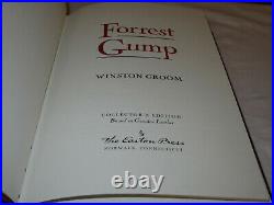 SIGNED FIRST EDITION Easton Press FORREST GUMP Winston Groom LEATHER FINE RARE