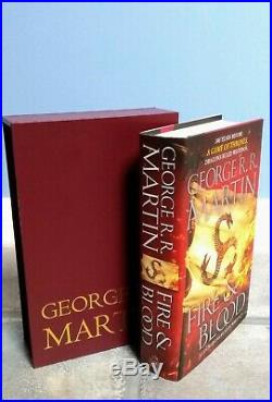 SIGNED Fire And Blood, First 1st Edition. George R R Martin. A Game Of Thrones