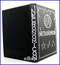 SIGNED First Edition NECRONOMICON Simon Vtg H P Lovecraft Aleister Crowley 1977