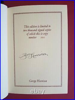 SIGNED George Harrison I Me Mine Genesis Publications first edition book 1980