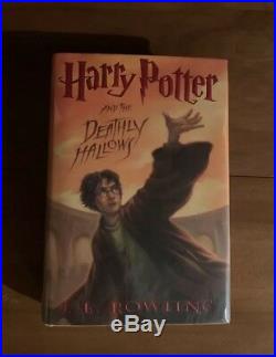 SIGNED Harry Potter And The Deathly Hallows by JK Rowling First Edition Hologram