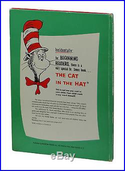 SIGNED How the Grinch Stole Christmas DR. SEUSS First Edition 1st DJ 1957
