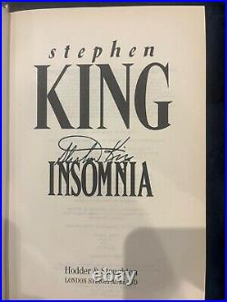 SIGNED Insomnia by Stephen King (UK 1st Edition, 1st Print) (Hardcover)