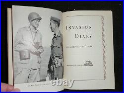 SIGNED Invasion Diary Richard Tregaskis (1944-1st) WWII American Army History