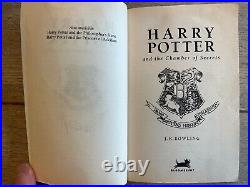 SIGNED JK Rowling Harry Potter and the Chamber of Secrets 1st Edt Paperback