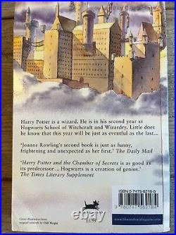 SIGNED JK Rowling Harry Potter and the Chamber of Secrets 1st Edt Paperback